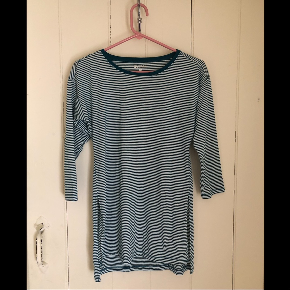 High-Low Striped Tunic